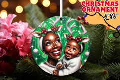 Sublimation Beauty: African American Ornament Magic Product Image 1