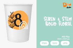 Seren &amp; Stem Boho Floral Monogram Product Image 1