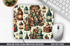 Christmas Mouse Pad Sublimation, Christmas Mouse Pad PNG Product Image 1