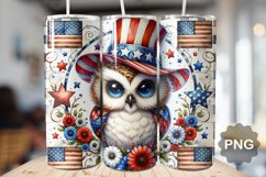 4th Of July Owl Tumbler Bundle - 30 Designs Product Image 10