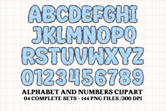 Unicorn Alphabet png clipart, unicorn letters doodle Product Image 3