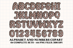 Valentine Alphabet Clip Art, valentines day letters doodle Product Image 3
