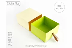 Box template svg Favor box svg Party favor boxes Gift box Product Image 2