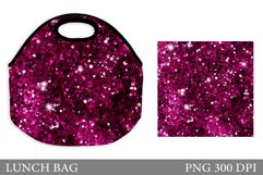 Glitter Lunch Bag Design. Sequins Lunch Bag Sublimation Product Image 1