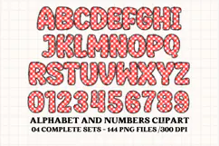 Christmas Alphabet png clipart, christmas letters doodle Product Image 3