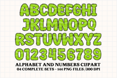 Halloween Alphabet png clipart, halloween letters doodle Product Image 3