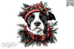 Christmas Dog Clipart Design - High Quality 300 Dpi Product Image 1