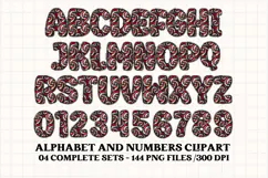Christmas Alphabet png clipart, christmas doodle letters Product Image 3