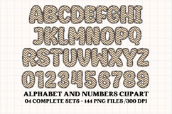 Fall Autumn Alphabet png clipart, fall autumn letters doodle Product Image 3