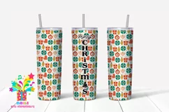 Merry Christmas Skinny tumbler Sublimation #9 Product Image 1
