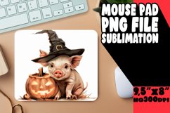 Watercolor Halloween Sublimation Mouse Pad PNG Product Image 1