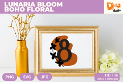 Lunaria Bloom Boho Floral Monogram Product Image 1