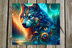 Fairy tale Wolf | 8 skinny tumbler Sublimation designs Product Image 9