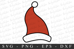 Santa Hat Svg | Christmas svg | Svg cut file Product Image 1