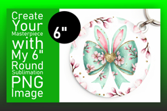 Creative Round Design for Keychains , Easter Bunny Product Image 1