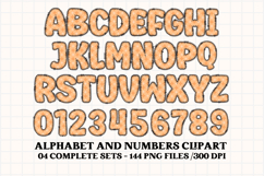 Fall Autumn Alphabet png clipart, fall autumn letters doodle Product Image 3