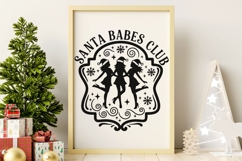 Santa Babes Club Svg, Christmas Season Svg, Funny Santa Svg. Product Image 9