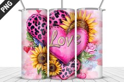 Lovely Hearts Tumbler Design | Valentine&#039;s Day Tumbler Wrap Product Image 2