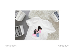 Mother &amp; Two Daughters Clipart Product Image 8