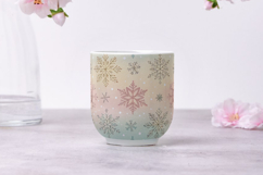 Christmas Pattern, Blue Snowflake Seamless Paper Product Image 8