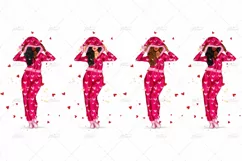 Cosy Valentine's Girls Sublimation Design |7 PNG Files Product Image 10