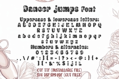 Dance Font, Groovy Ballet Font, Dancer Alphabet Letters Product Image 9