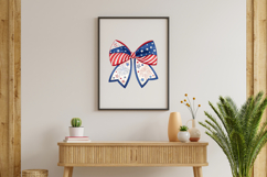 Fourth of July Coquette Bow Clipart, baseball bow, glove bow Product Image 8