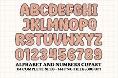 Summer Colors Alphabet clipart, summer colors letters doodle Product Image 3