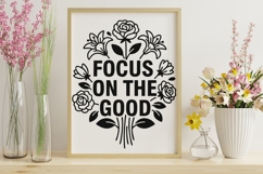 Focus On The Good Svg, Mental Health Svg, Self Love Svg. Product Image 10