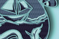 Boat 3D multilayer SVG/ Boat 3D mandala/ Boat paper cut Product Image 9