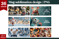 Cute Christmas Mugs Bundle Crochet Christmas 15oz Mug PNG Product Image 9