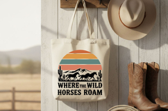 Where The Wild Horses Roam Svg, Cowgirl Horse Svg Design Product Image 7
