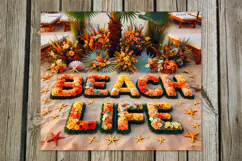 BeachLife flowers | 4 summer Skinny Tumbler Sublimation PL2 Product Image 5