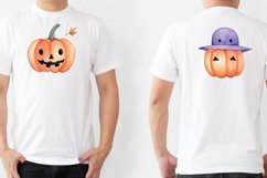 Cute Halloween Watercolor 76 Cliparts Ai Generated Art Product Image 9