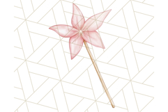 Pastel Pink Fairy Garden Clipart, Enchanted Cottagecore Png Product Image 5