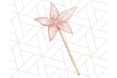 Pastel Pink Fairy Garden Clipart, Enchanted Cottagecore Png Product Image 5
