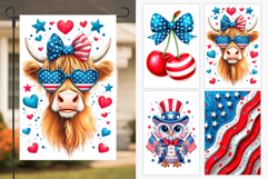 Patriotic Garden Flag Bundle. Patriotic Day Sublimation Product Image 10