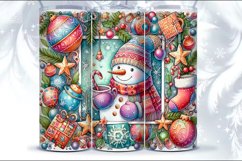 4 Christmas Seamless Tumbler Wrap 20 oz Product Image 2