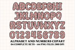 Fall Autumn Alphabet png clipart, fall autumn letters doodle Product Image 3