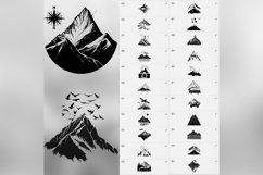 100 Procreate Mountains Stamp Brushes Product Image 10