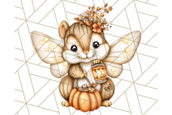 Fall Fairy Animal Clipart PNG, Woodland Creatures With Wings Product Image 5