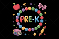 Bracelets Back to School PNG, Pre-K PNG, Grade Level PNG Product Image 2