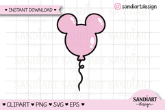 Mouse Ears Ballon Icon Clipart, PNG, SVG, EPS, DXF Product Image 2