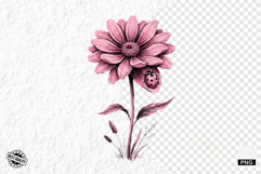 Summer Wildflowers &amp; Lady Bugs Clipart Product Image 1