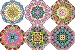 Decorative skulls and brains for coloring pages Product Image 3