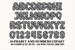 Superhero Alphabet png clipart, superhero letters doodle Product Image 3