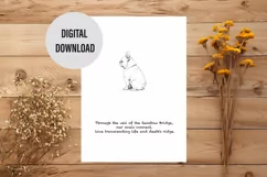 Bulldog dog sympathy, Pet sympathy card, Digital download Product Image 1