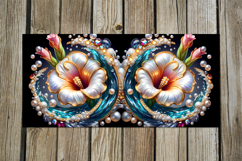 3D flowers &amp; pearls | 4 Sublimation Mug designs PL2 Product Image 5