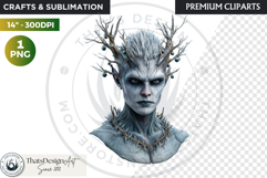 Fantasy Forest Spirit Clipart PNG, Enchanted Nature God Product Image 1