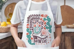 Cowgirl Be Wild Tshirt Design Printable SVG PNG Product Image 6